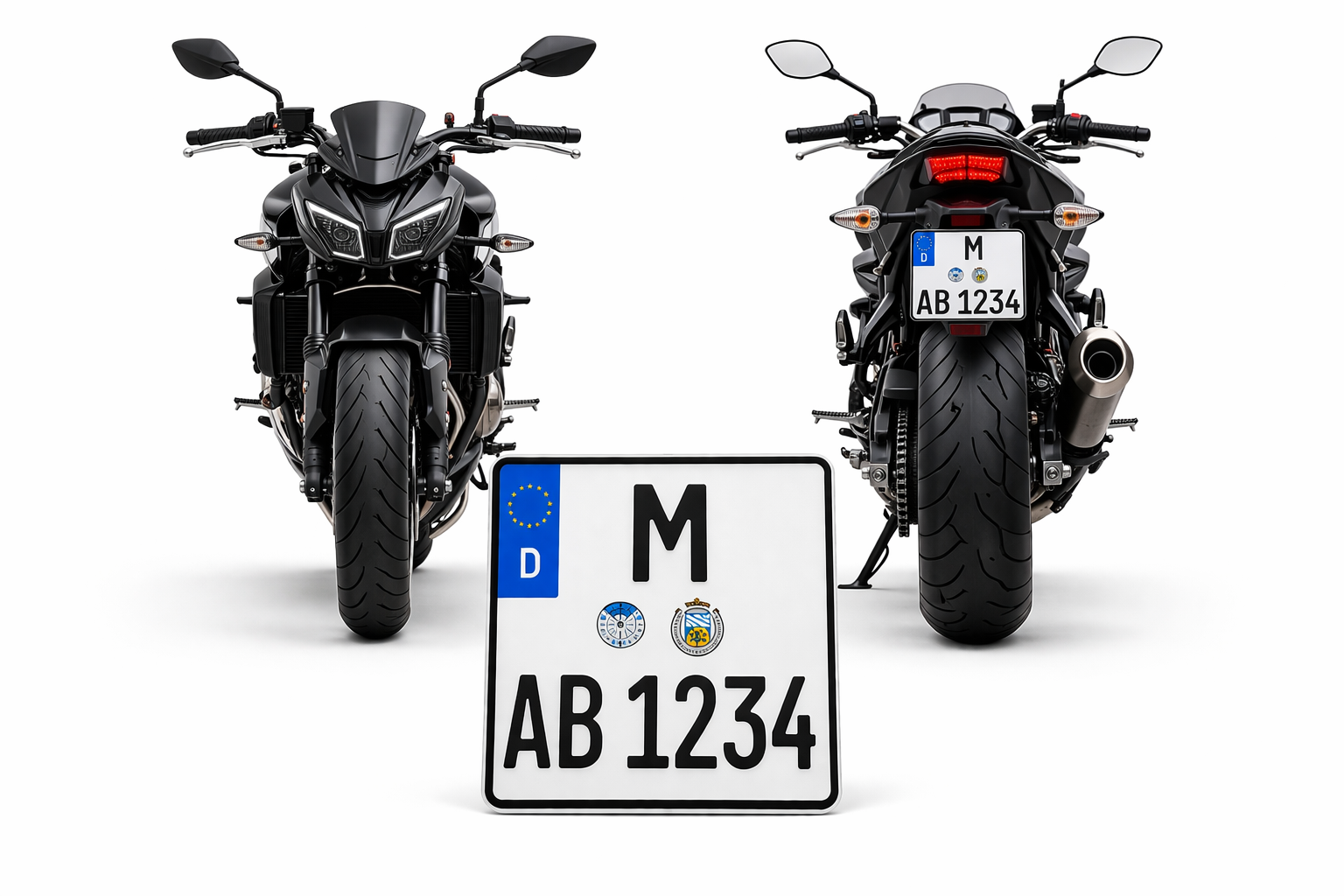 Motorrad Kennzeichen